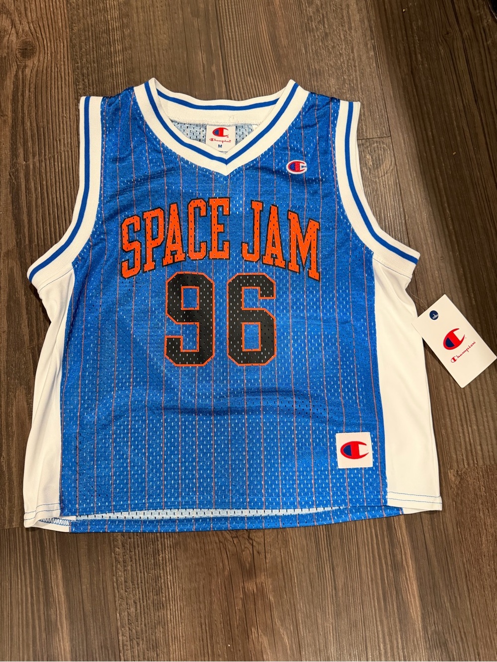 Kids Space Jam Champion Jersey 96 Size Medium NWT